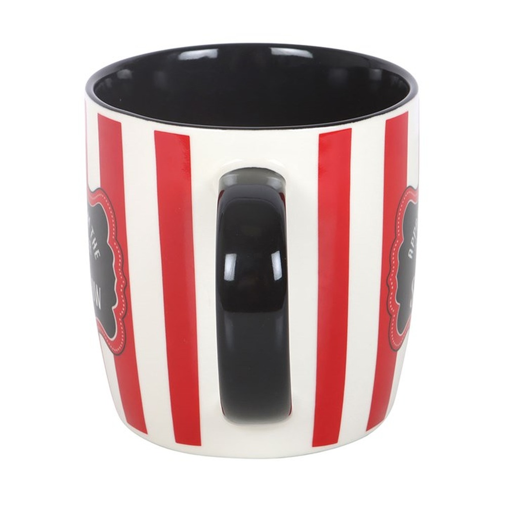 Something Different - Red Striped Ringmaster Tasse - Noir/Blanc